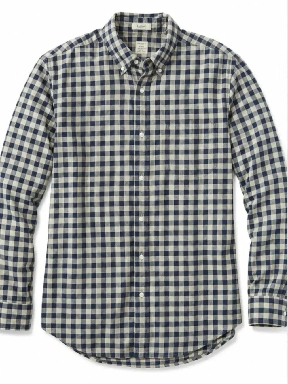 J.Crew Button Down Shirt Slim Fit Gingham Small | Blue Check Cotton | Preppy